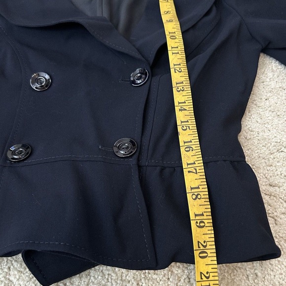 VALENTINO Midnight Blue Button Blazer Jacket S / M - Picture 6 of 7